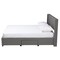 Baxton Studio Coronado MidCentury Modern Transitional Grey Fabric Full Size 3Drawer Storage Platform Bed 224-13082-ZORO - alternate 9